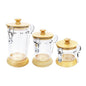 AC40022 3Pcs Canister Set  Light Wood 8c
