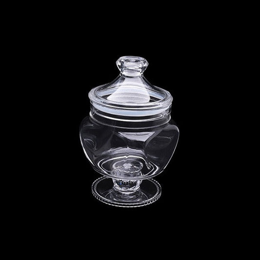AC40214-W 5"CLEAR CANSTR BASE 23.8CM 12c