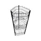 BA-8814 Diamond Vegetable basket Black 3 Layer