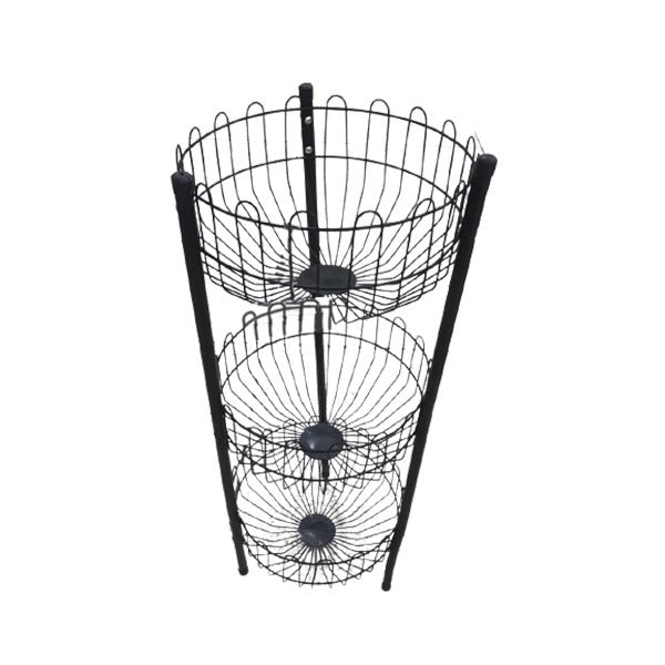BA-8815 Mango basket Black 3layer