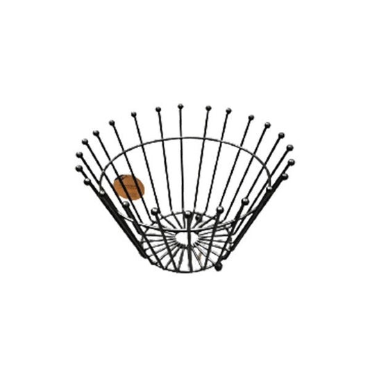 BA-8824 Fruit Basket RoundBall Black 20c