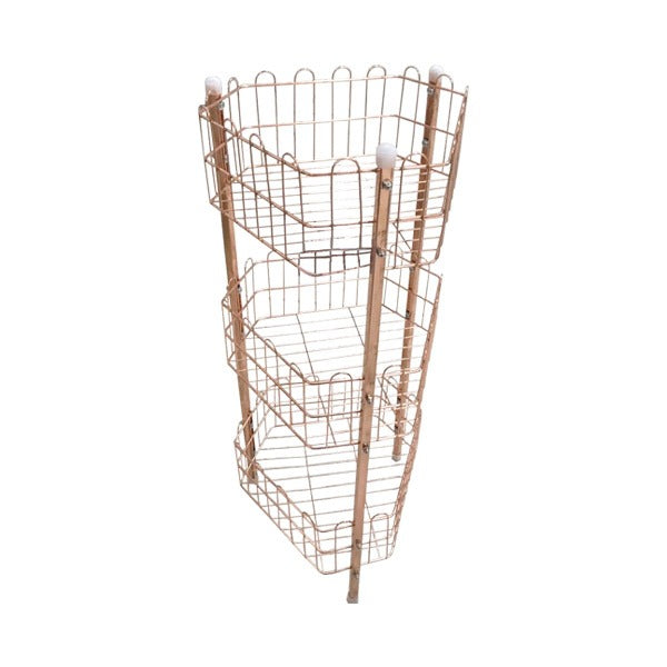 BA-8812 Daimond Vegtablbasket RG 3Layer