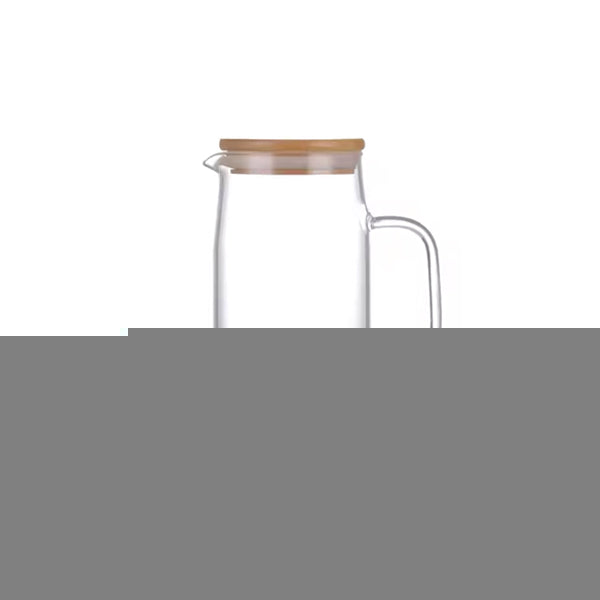 BG45097 Glass Jug 1L Bamboo-L
