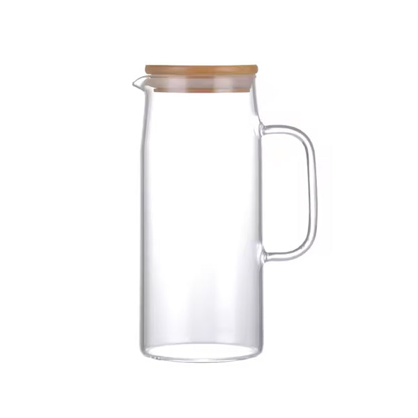 BG45099Glass Jug 1.5L Bamboo-L