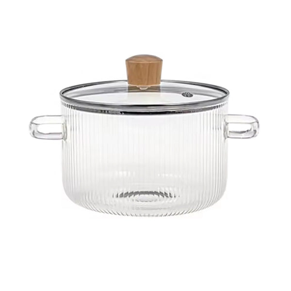 BG45125 Glass Pot 10x15cm Amber 24c