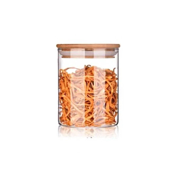 BG45126 Sqr Glass Jar 10x10cm W-Lid 50c