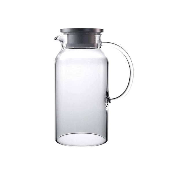 BG45134 Glass Jug  Steel-L 24c