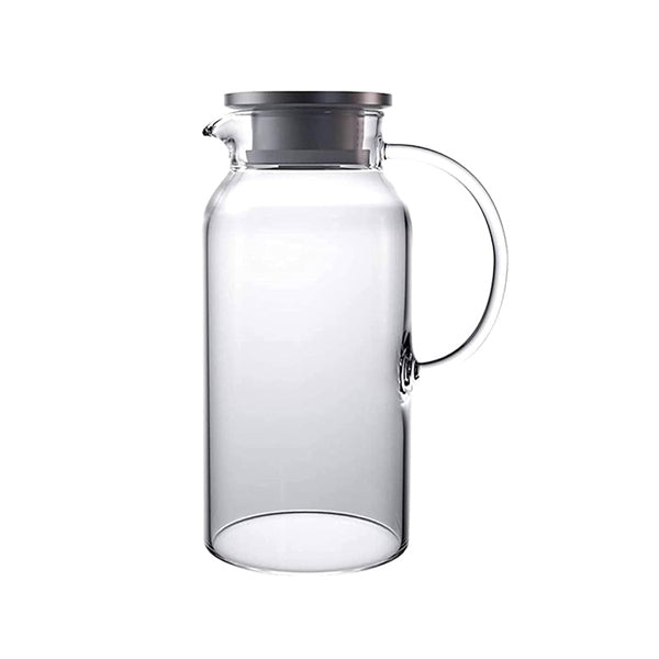 BG45135 Glass Jug  Steel-L 24c