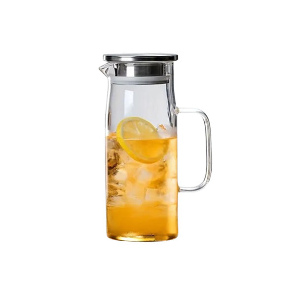 BG45136 Glass Jug 1L Steel-L 24c
