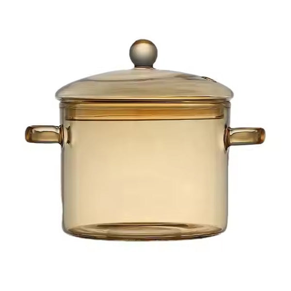 BG45148 Amber Glass Pot 1.9L 27c
