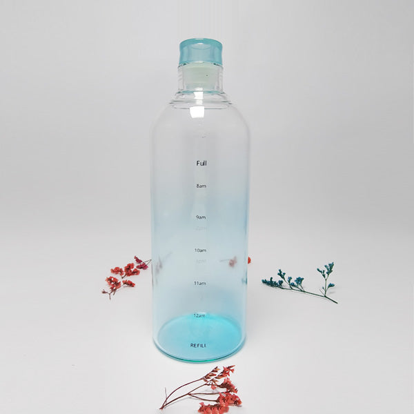 BG45166 1L PP Cap Glass Bottle Green 30c