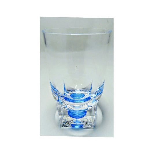 BH0187 SQ Base BLUE ACRYLIC Glass 48c