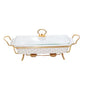 BR0147 14.5" RECT.CASSEROLE WITH 4c