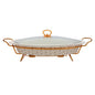 BR0150 17" OVAL CASSEROLE WITH CAND 4c