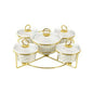 BR0155 5PCS ROUND CASSEROLES WITH 2c