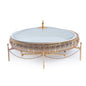 BR0270 14"ROUND Dish + CANDLE STAND 2c