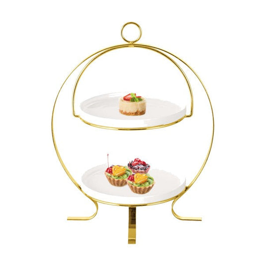 BR04034 2-TIER 10.25" RD PLATES-STAND 2c