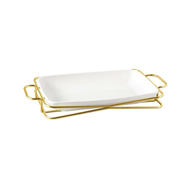 BR16008 G10" RECT. PLATE WITH STAND 8c