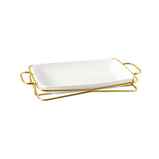 BR16008 G10" RECT. PLATE WITH STAND 8c