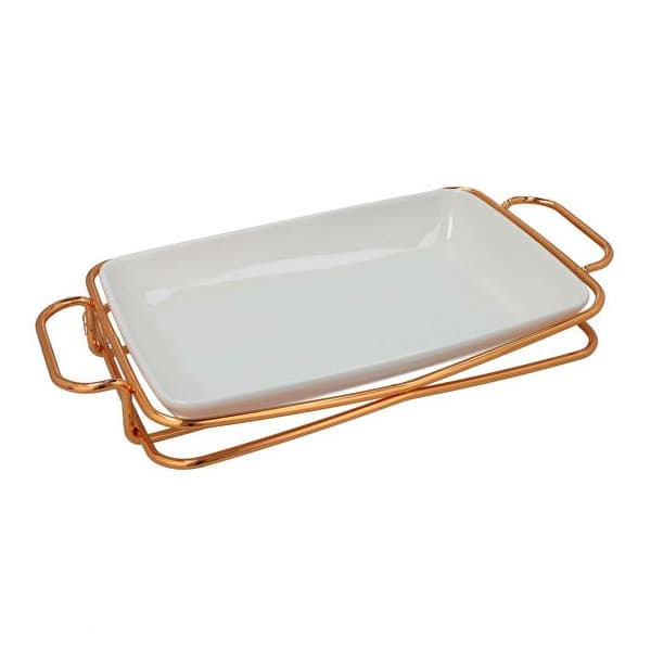 BR16010 G14" RECT. PLATE WITH STAND 6c