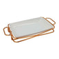 BR16010 G14" RECT. PLATE WITH STAND 6c