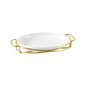 BR16011 G10" OVAL PLATE WITH STAND 8c