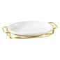 BR16013 G14" OVAL PLATE WITH STAND 6c
