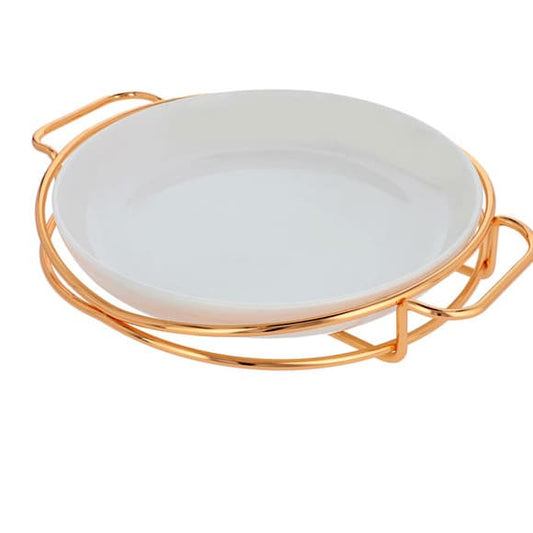 BR16015 G11" ROUND PLATE WITH STAND 6c