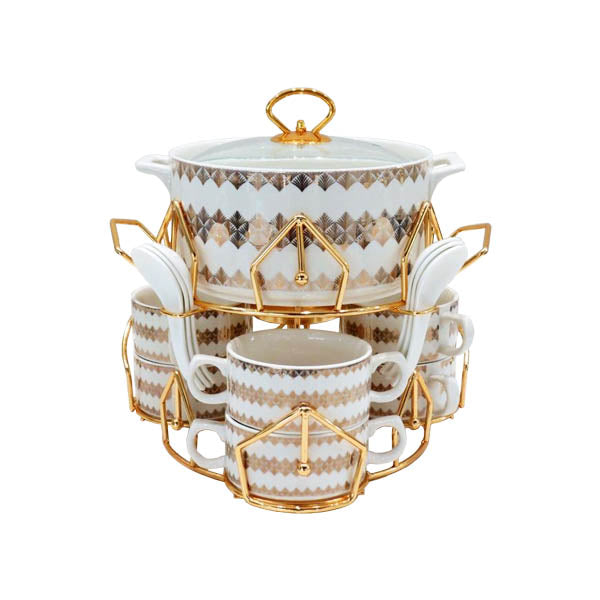 BR4041 16PCS SOUP SET WITH CANDLE STAND