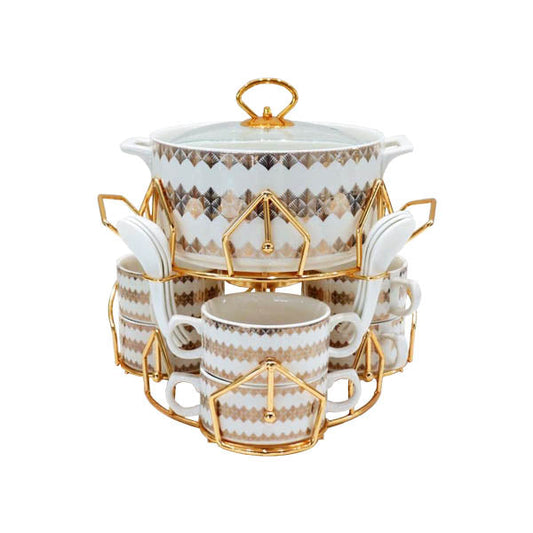 BR4041 16PCS SOUP SET WITH CANDLE STAND