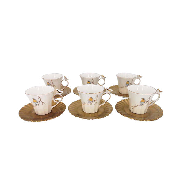 BRD250 6Pcs Cup Saucer Set ANGELA