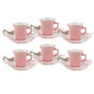 BRD49 6Pcs Cup +Saucer Set ANGELA 6c