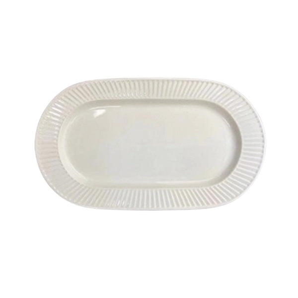 BW22-12 10"Oval Plate Porcelain 6-48c