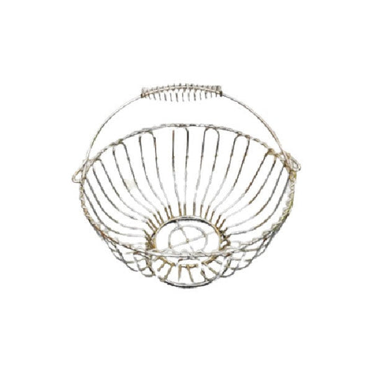 BA-8821 Fruit  Basket Round Silver 30c