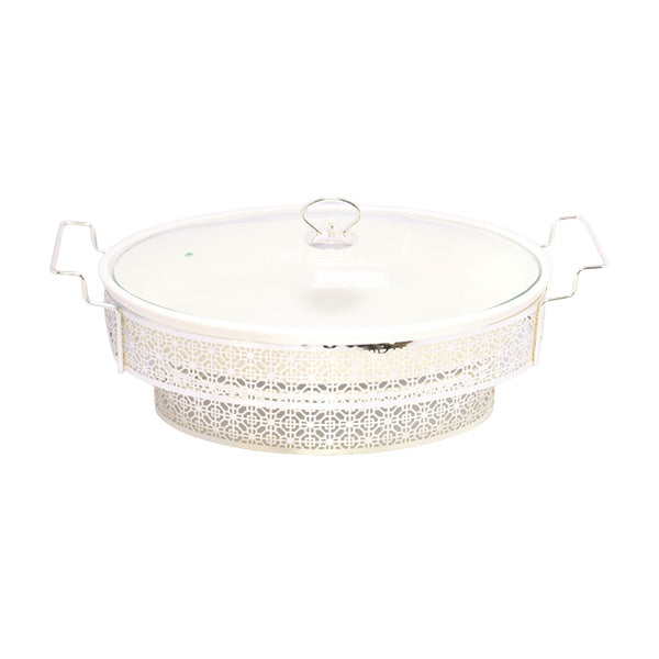 BR05025 14.5"OVAL DISH W-STAND S 4c