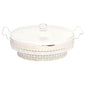 BR05026 16"OVAL DISH W-STAND S 4c