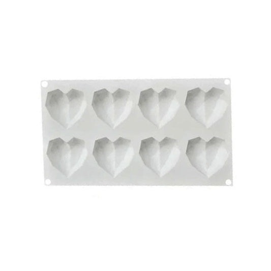 C002 6 Section Molds Silicon Hart Shape