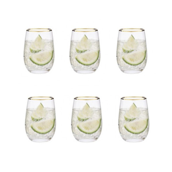 CB02-04 Glass Cup 6Pcs Set 450ml 12c