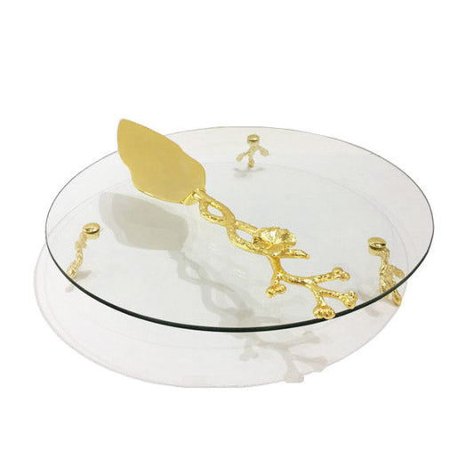 CD6025 Cake Dish+Lifter (G) ORCHID