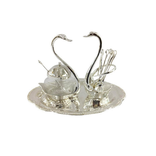 CD5001 Swan Spn+SugSet Silver Orchid 18c