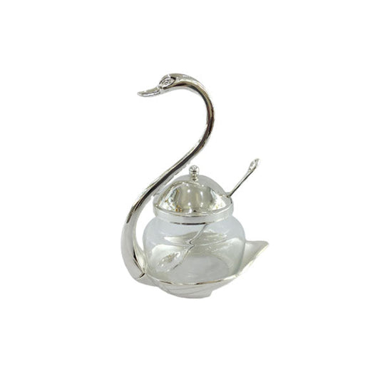 CD5048 Swan Suger Pot (S) Orchid (24c)