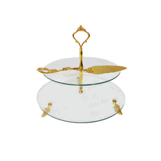 CD5065 Double Pastry Holder (G)Orchid 8c