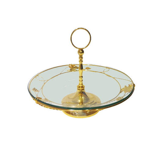 CD5201 Golden Pastry Stand Orchid 8c