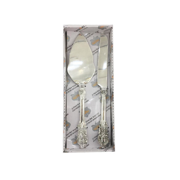 CD5860 2Pcs Cake Lifter + Knife ORCHID