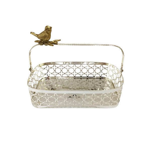 CD6018 ORCHID Sil Rect Basket