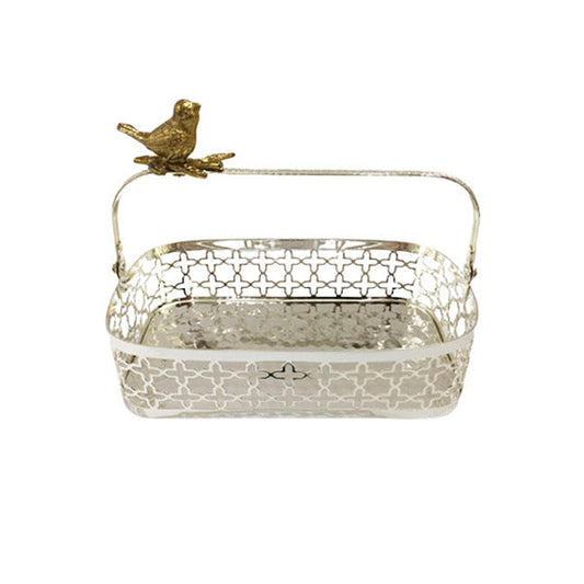 CD6018 ORCHID Sil Rect Basket