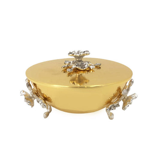 CD6128 Rnd Serving Bowl+L (G) Orchid 24c