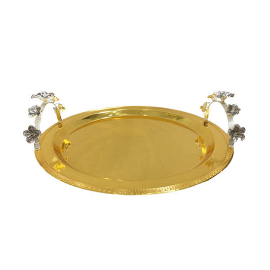 CD6141 Round Tray-L (G) ORCHID 10c