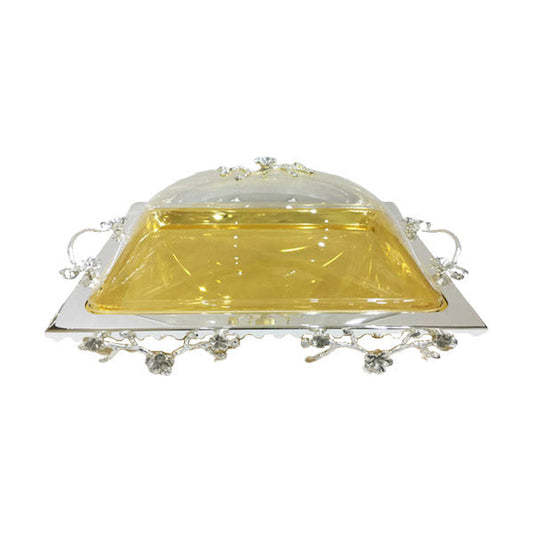 CD6154 Rect Tray With Cover XL (G) Orchi