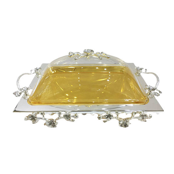CD6157 Rect Tray With Cover L (G) Orchid
